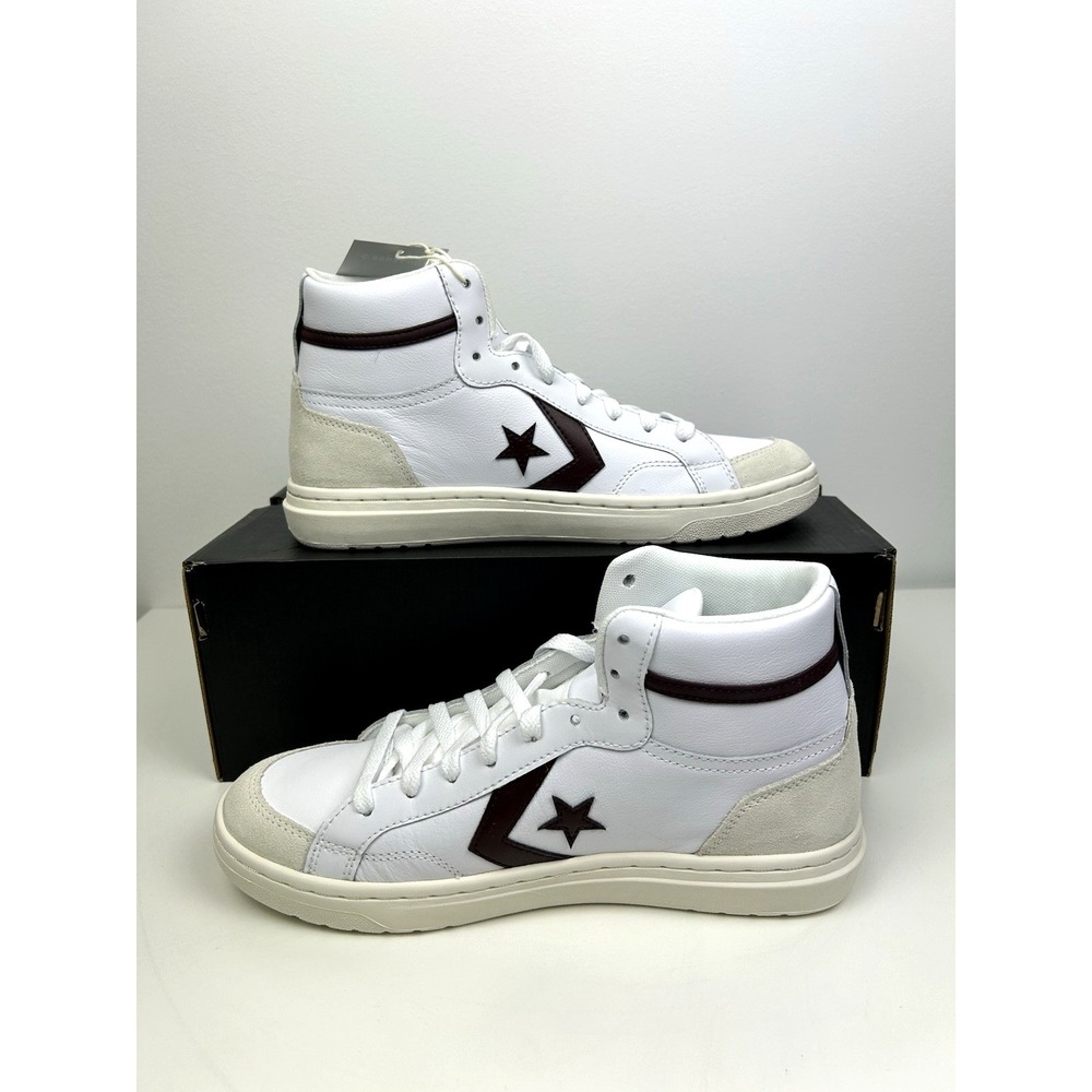 Converse Pro Blaze Classic Mid Mens Size 9 White Bloodstone Egret A08644C Unisex